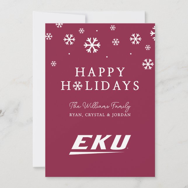 Cartes Pour Fêtes Annuelles Université du Kentucky oriental | EKU (Devant)