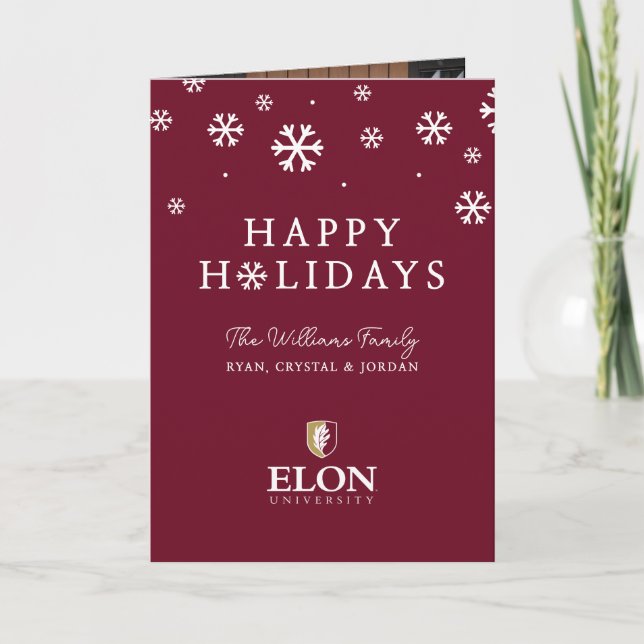 Cartes Pour Fêtes Annuelles Université Elon (Devant)