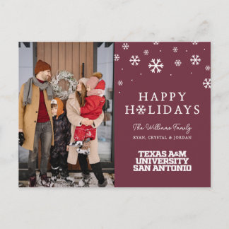 Cartes Pour Fêtes Annuelles Université Texas A&M de San Antonio