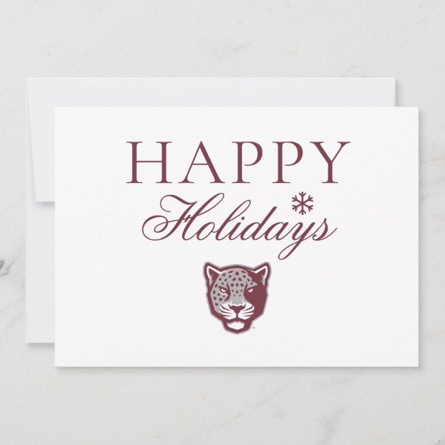 Cartes Pour Fêtes Annuelles Université Texas A&M de San Antonio | Jaguars (Devant)