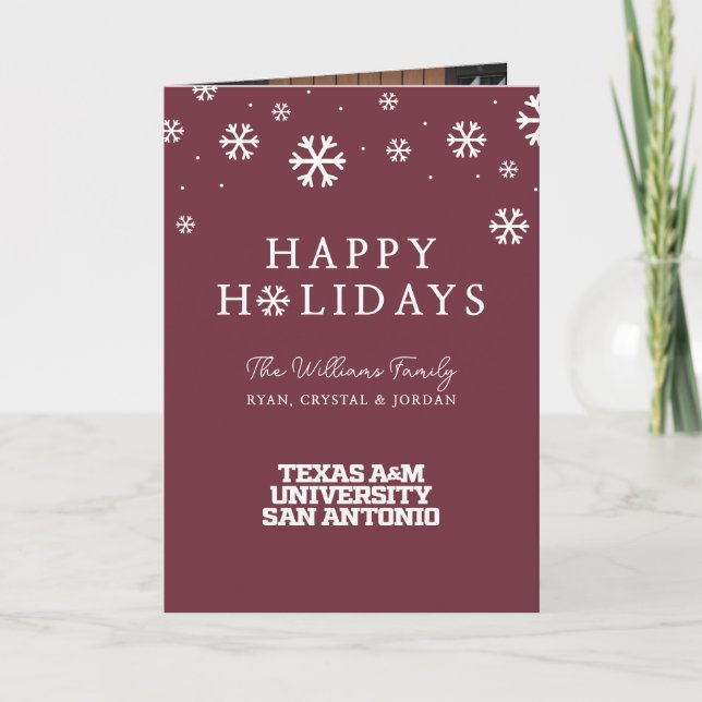 Cartes Pour Fêtes Annuelles Université Texas A&M-San Antonio (Devant)