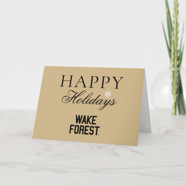 Cartes Pour Fêtes Annuelles Université Wake Forest | Wake Forest (Devant)