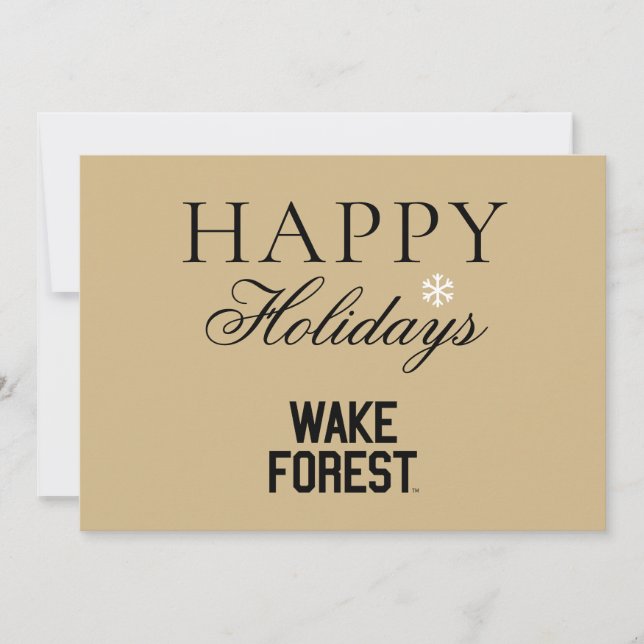 Cartes Pour Fêtes Annuelles Université Wake Forest | Wake Forest (Devant)