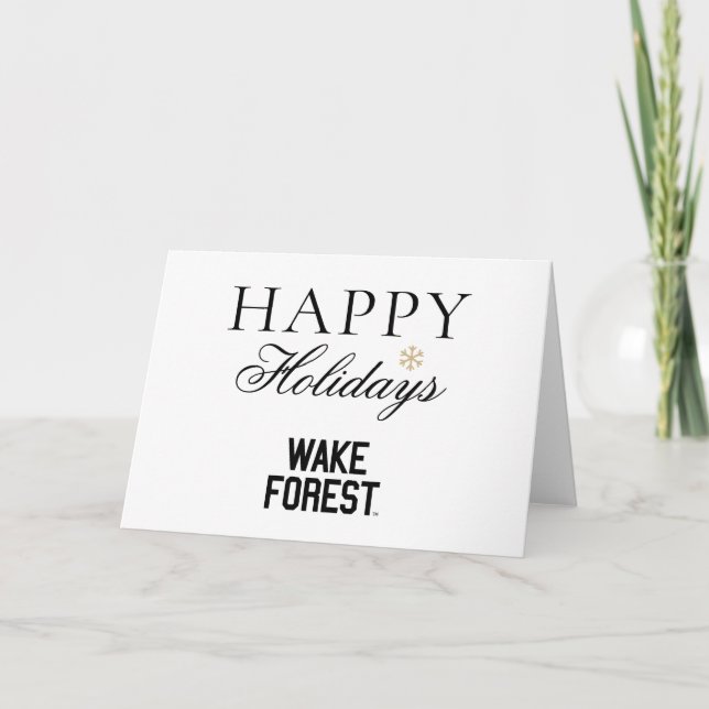 Cartes Pour Fêtes Annuelles Université Wake Forest | Wake Forest (Devant)