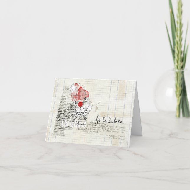 Cartes Pour Fêtes Annuelles unusual merry christmas doodcard (Devant)