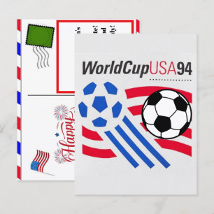 Cartes Pour Fêtes Annuelles USA 94 Coupe du Monde Héritage & 4 juillet 2026 Fo