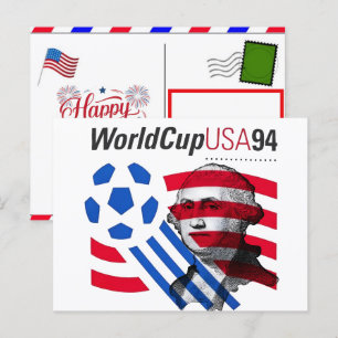 Cartes Pour Fêtes Annuelles USA 94 Coupe du Monde Héritage & 4 juillet 2026 Fo