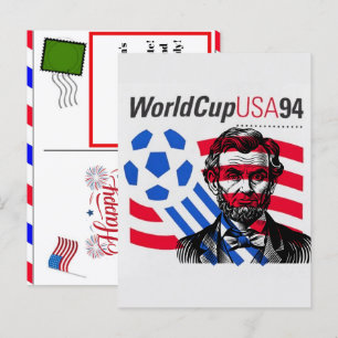 Cartes Pour Fêtes Annuelles USA 94 Coupe du Monde Héritage & 4 juillet 2026 Fo