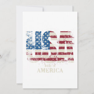 Cartes Pour Fêtes Annuelles USA Fabriqué en Amérique - Patriotique