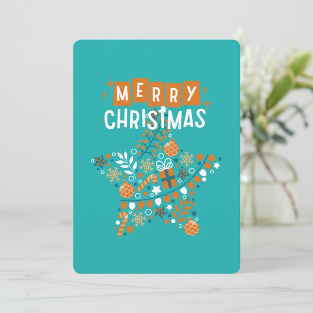 Cartes Pour Fêtes Annuelles Vacances  (Debout devant)
