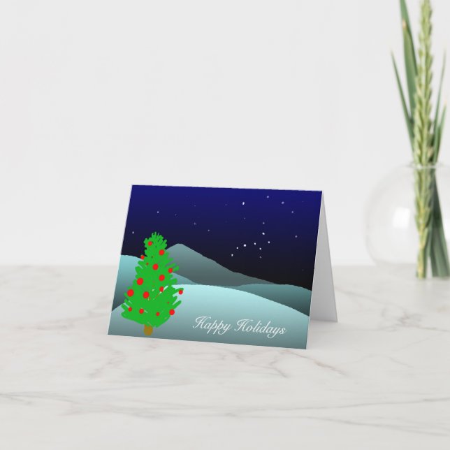 Cartes Pour Fêtes Annuelles vacances (Devant)