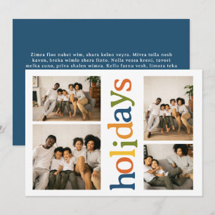 Cartes Pour Fêtes Annuelles Vacances Amusantes Brillantes Noël Photo Personnal