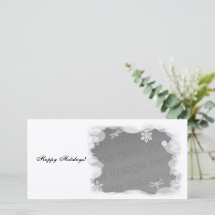 Cartes Pour Fêtes Annuelles Vacances Blanches Neige !