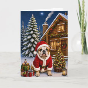 Cartes Pour Fêtes Annuelles Vacances Bulldog