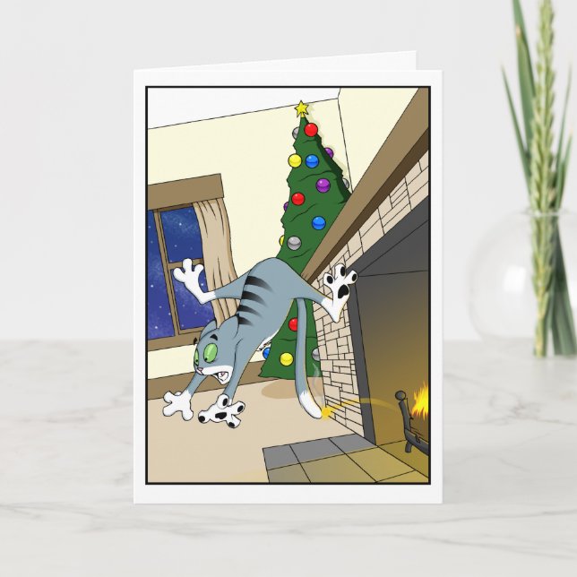 Cartes Pour Fêtes Annuelles Vacances chaudes et brouillées (Devant)