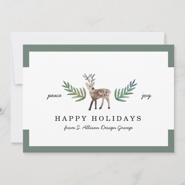 Cartes Pour Fêtes Annuelles Vacances chèrement d'entreprise aimées (Devant)