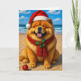 Cartes Pour Fêtes Annuelles Vacances Chow Chow
