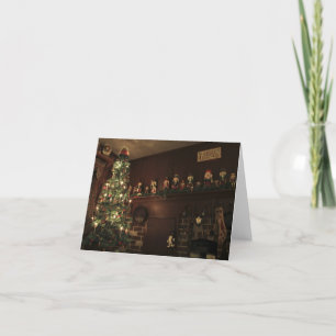 Cartes Pour Fêtes Annuelles Vacances coloniales primitives de Noël de pays
