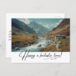 Cartes Pour Fêtes Annuelles Vacances dans le Village