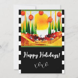 Cartes Pour Fêtes Annuelles Vacances dans les Pins !