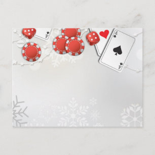 Cartes Pour Fêtes Annuelles Vacances de Casino