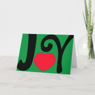 Cartes Pour Fêtes Annuelles Vacances de coeur d'amour de joie