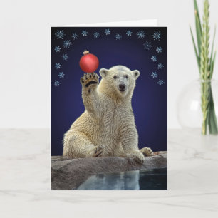 Cartes Pour Fêtes Annuelles Vacances de CUB d'ours blanc