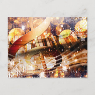 Cartes Pour Fêtes Annuelles vacances de fête magiques de professeur de piano
