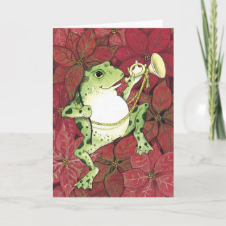 Cartes Pour Fêtes Annuelles Vacances de Froggie
