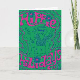Cartes Pour Fêtes Annuelles Vacances de hippie