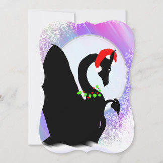 Cartes Pour Fêtes Annuelles Vacances de lune de dragon (brume colorée)