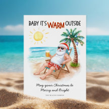 Vacances de Noël à la plage tropicale de Santa