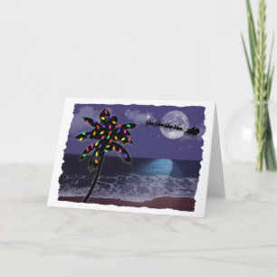 Cartes Pour Fêtes Annuelles Vacances de Noël Ocean Moon