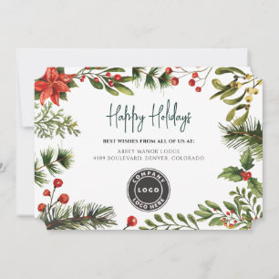 Cartes Pour Fêtes Annuelles Vacances de Noël Vacances d'affaires