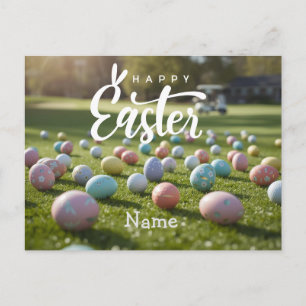 Cartes Pour Fêtes Annuelles Vacances de Pâques de golf pour golfeur