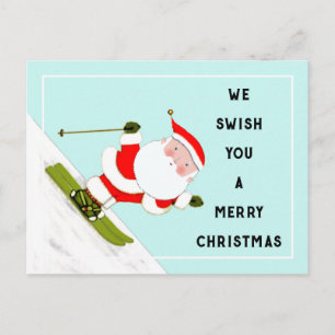 Cartes Pour Fêtes Annuelles Vacances de ski de neige