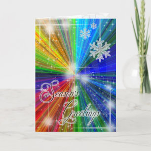 Cartes Pour Fêtes Annuelles Vacances d'explosion couleur