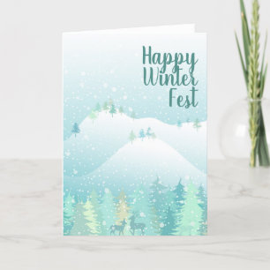 Cartes Pour Fêtes Annuelles Vacances d'hiver