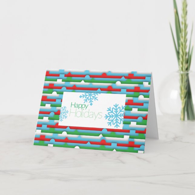 Cartes Pour Fêtes Annuelles Vacances d'hiver (Devant)