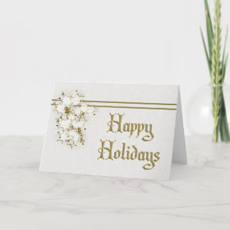 Cartes Pour Fêtes Annuelles Vacances d'or