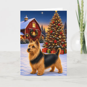 Cartes Pour Fêtes Annuelles Vacances du Terrier Australien