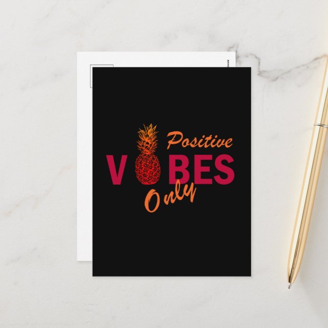 Cartes Pour Fêtes Annuelles Vacances estivales positives (Devant/Arrière en situation)