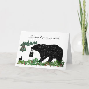 Cartes Pour Fêtes Annuelles Vacances faune