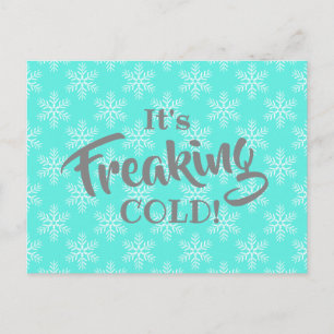 Cartes Pour Fêtes Annuelles Vacances froides amusantes en hiver