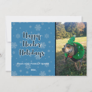 Cartes Pour Fêtes Annuelles Vacances Happy Heeler Bleu