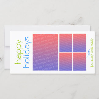 Cartes Pour Fêtes Annuelles vacances heureuses