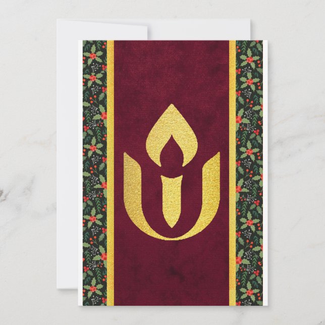 Cartes Pour Fêtes Annuelles Vacances hivernales unitaires (Devant)