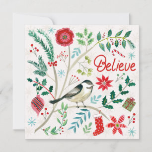 Cartes Pour Fêtes Annuelles Vacances Joyeuses - Croire
