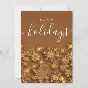 Cartes Pour Fêtes Annuelles Vacances Joyeuses simples Parties scintillant de N