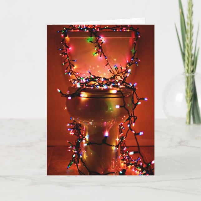 Cartes Pour Fêtes Annuelles Vacances merdiques/Noël (Devant)